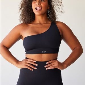 SETactive Ribbed One Shoulder Bra